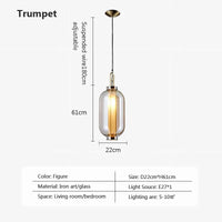 Suspension Verre Retro Modern - Intérieur | Marco Lucetti Diamètre 22 cm / Blanc froid