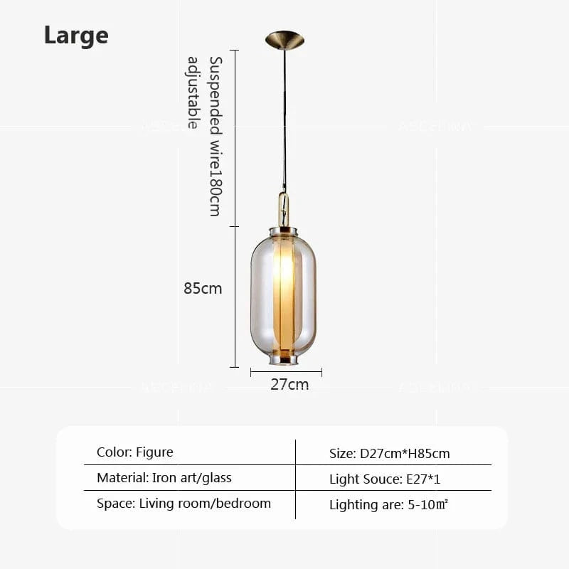 Suspension Verre Retro Modern - Intérieur | Marco Lucetti Diamètre 27 cm / Blanc froid
