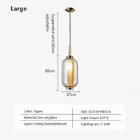 Suspension Verre Retro Modern - Intérieur | Marco Lucetti Diamètre 27 cm / Blanc froid