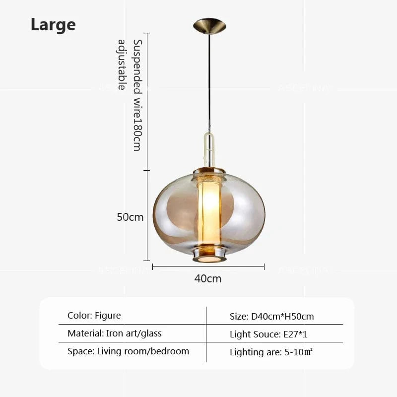 Suspension Verre Retro Modern - Intérieur | Marco Lucetti Diamètre 40 cm / Blanc froid