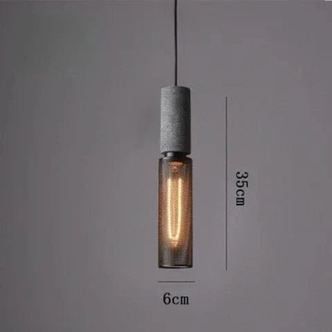 Suspension Vintage américaine en ciment pour loft café & bar. | Marco Lucetti A