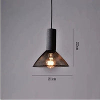 Suspension Vintage américaine en ciment pour loft café & bar. | Marco Lucetti C