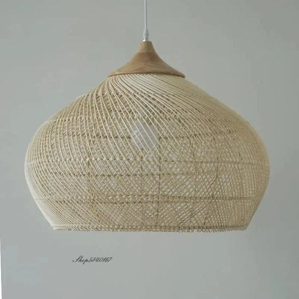 Suspension Vintage Asie du Sud-Est en Rotin de Haute Qualité pour Salon, Restaurant, et Cuisine | Marco Lucetti