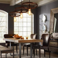 Suspension Vintage avec Roue en Fer | Marco Lucetti