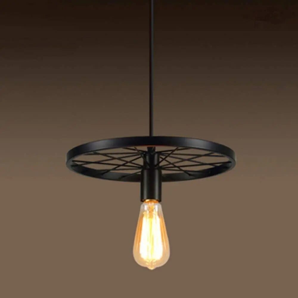 Suspension Vintage avec Roue en Fer | Marco Lucetti