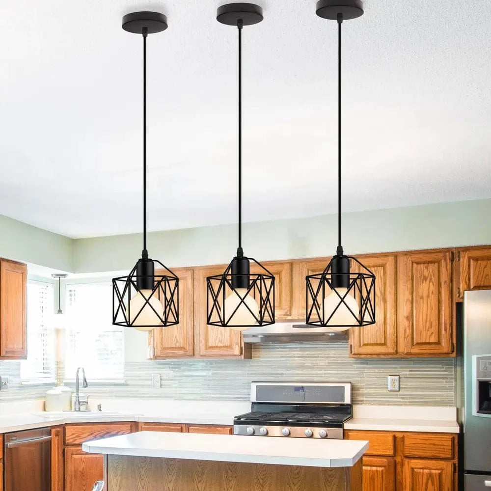 Suspension Vintage Cage industrielle. | Marco Lucetti