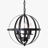 Suspension Vintage Chromée en Métal Rond | Marco Lucetti