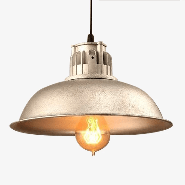 Suspension vintage "Coloré Américain" en fer | Marco Lucetti Argenté