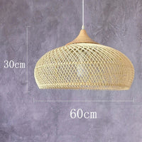 Suspension vintage d'Asie du Sud-Est - Lampes en rotin de haute qualité pour Salle à manger, Restaurant, Cuisine - Luminaires Loft | Marco Lucetti Beige D 60cm