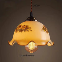 Suspension vintage Edison en verre avec finition cuivrée | Marco Lucetti Blanc 1 / 4W (Max100W)