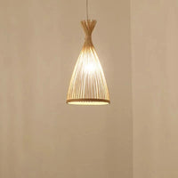 Suspension vintage en bambou fait à la main - Lustres Base en bois | Marco Lucetti