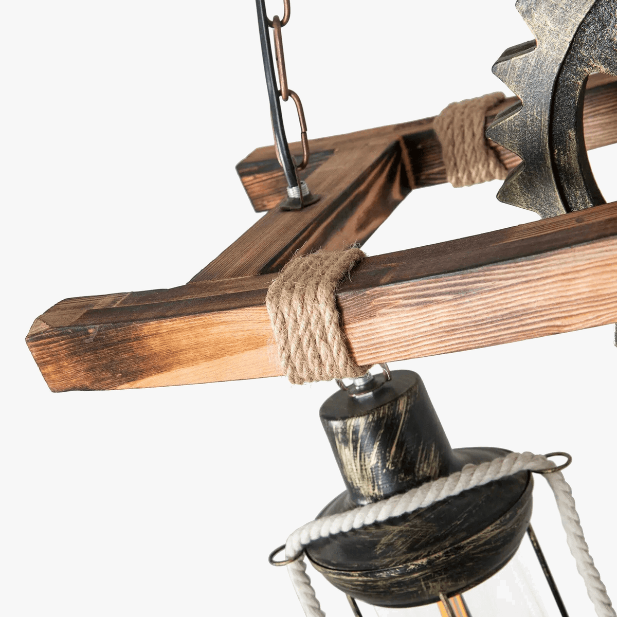 Suspension Vintage en Bois de Collection | Marco Lucetti ALLEMAGNE
