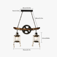 Suspension Vintage en Bois de Collection | Marco Lucetti ALLEMAGNE