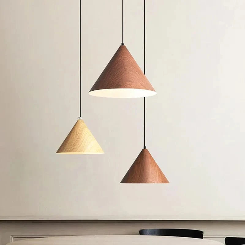Suspension vintage en bois grain japonais. | Marco Lucetti