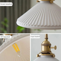 Suspension Vintage en céramique et cuivre au design nordique | Marco Lucetti