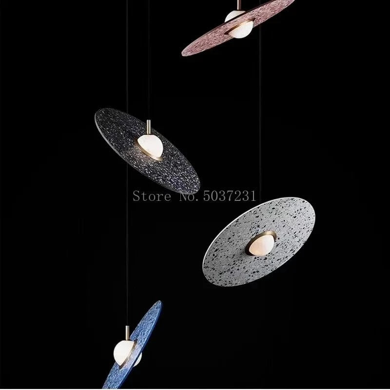 Suspension vintage en ciment Terrazzo UFO LED - Personnalisation Designer | Marco Lucetti