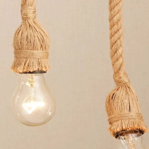 Suspension Vintage en Corde de Chanvre - Style Authentique | Marco Lucetti