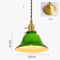 Suspension Loft en Cuivre et Verre Vintage