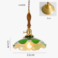 Suspension Loft en Cuivre et Verre Vintage