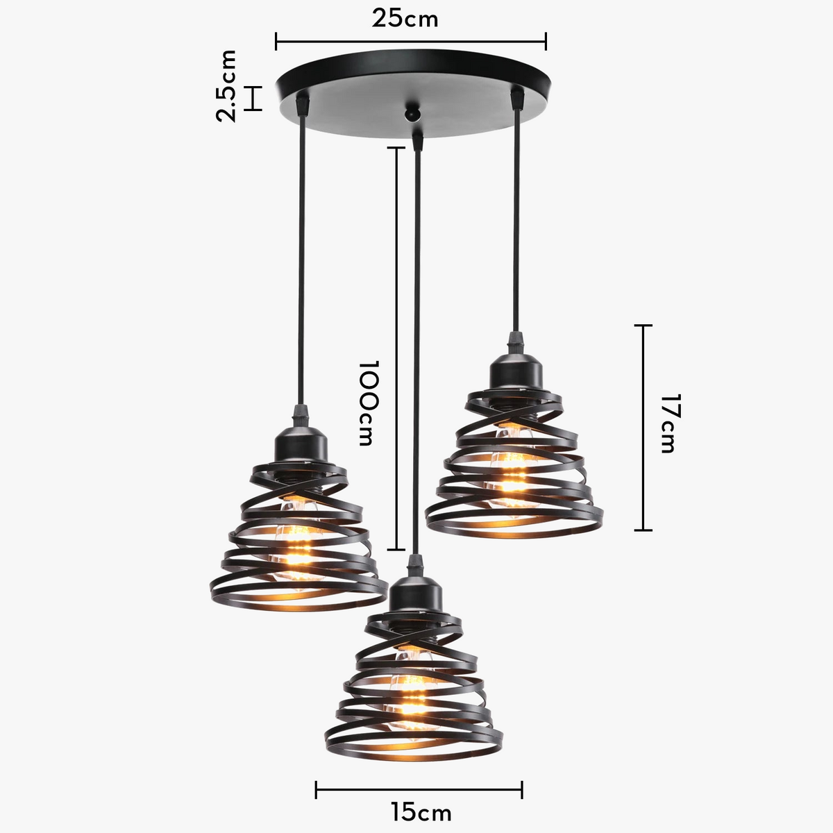 Suspension Vintage en Fer Forgé pour un Intérieur Moderne