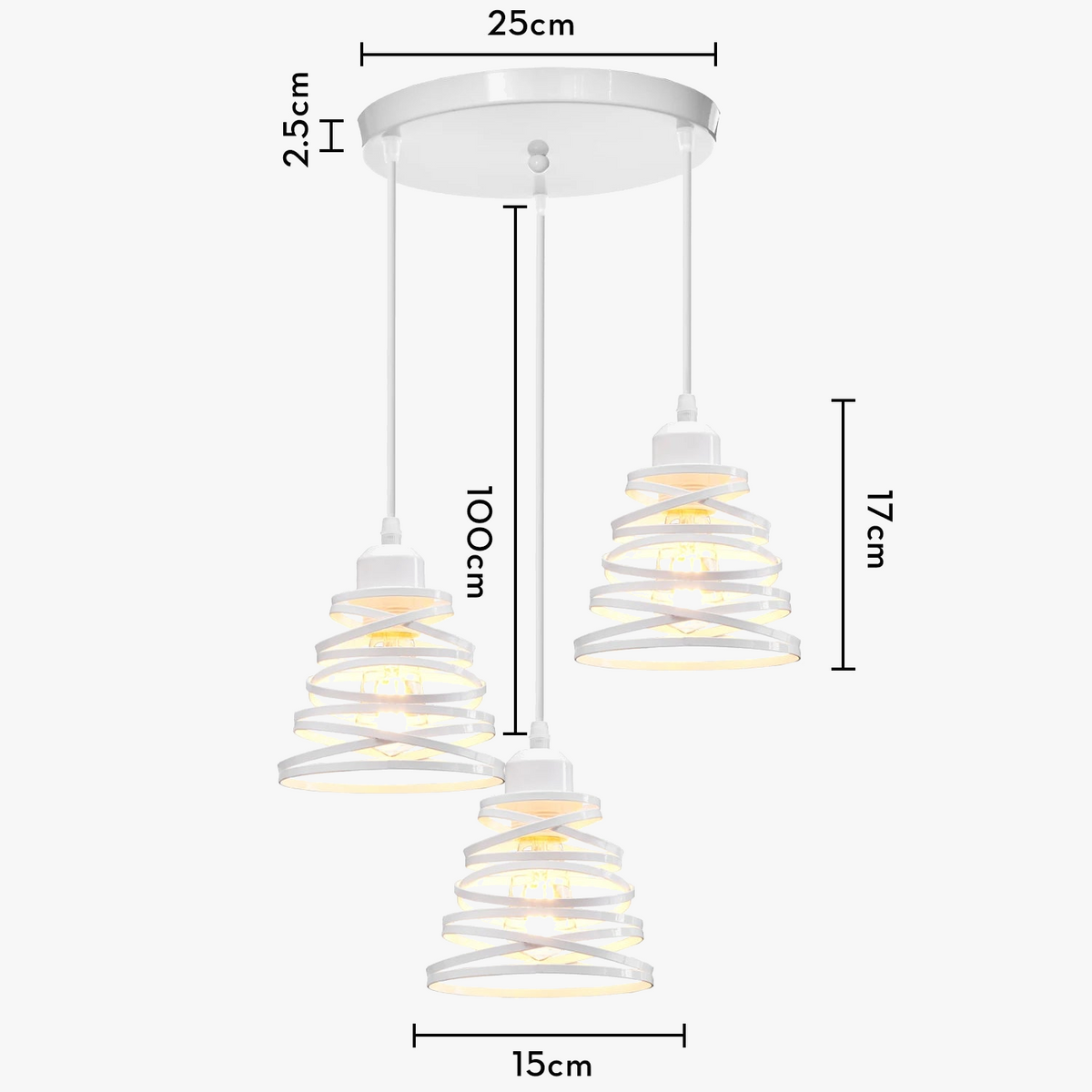 Suspension Vintage en Fer Forgé pour un Intérieur Moderne