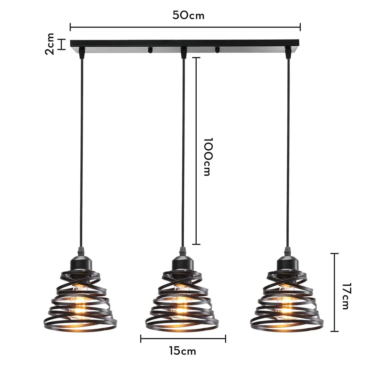 Suspension Vintage en Fer Forgé pour un Intérieur Moderne | Marco Lucetti A1