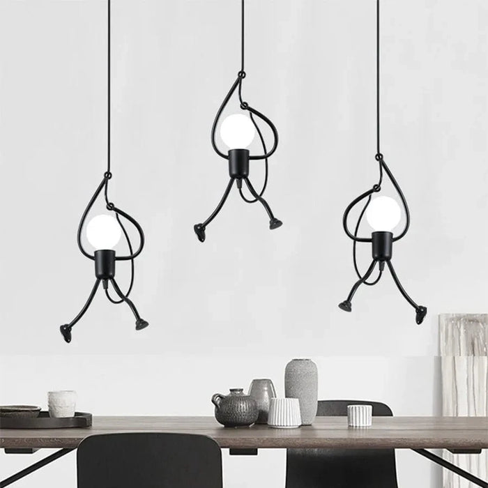 Suspension Vintage en fer : Petit homme animé | Marco Lucetti