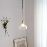 Suspension vintage en laiton et verre japonais pour un éclairage de maison authentique | Marco Lucetti