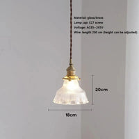 Suspension vintage en laiton et verre japonais pour un éclairage de maison authentique | Marco Lucetti B