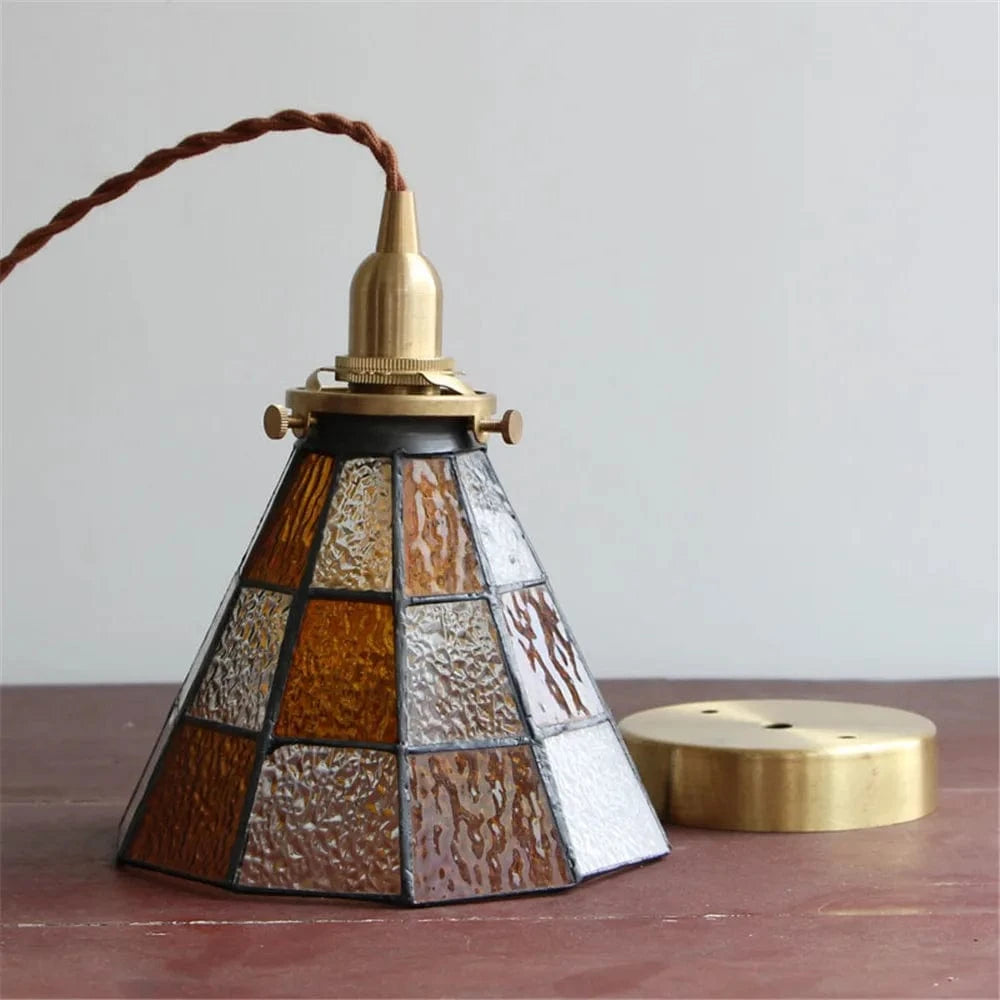 Suspension Vintage en Laiton et Verre pour Cuisine | Marco Lucetti Titre par défaut