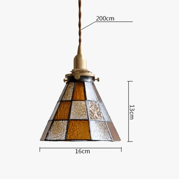 Suspension Vintage en Laiton et Verre pour Cuisine | Marco Lucetti Titre par défaut