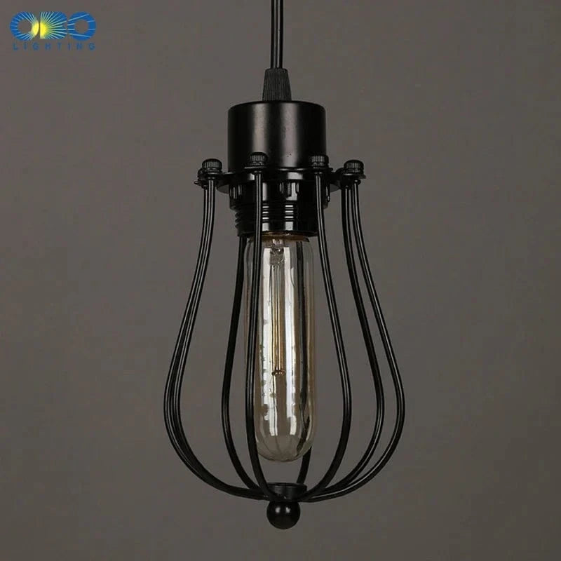 Suspension Vintage en métal noir peint | Marco Lucetti