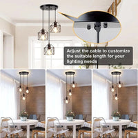 Suspension Vintage en Métal Nordique pour Plafonnier Cage Led Rumia - Lustre pour Îlot de Cuisine | Marco Lucetti