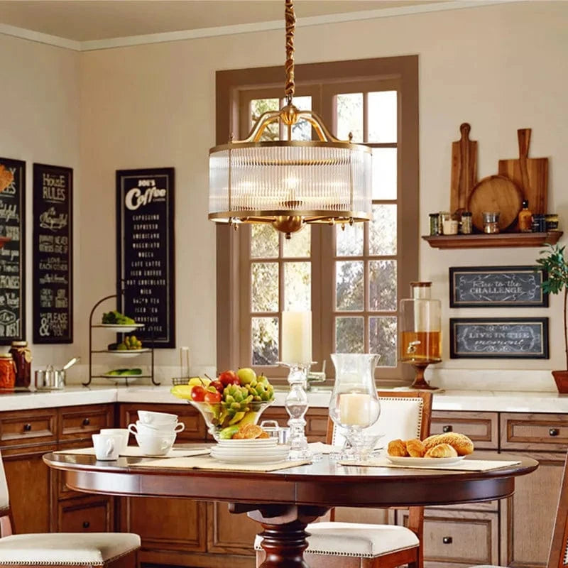 Suspension Vintage en Verre et Cuivre Haut de Gamme | Marco Lucetti