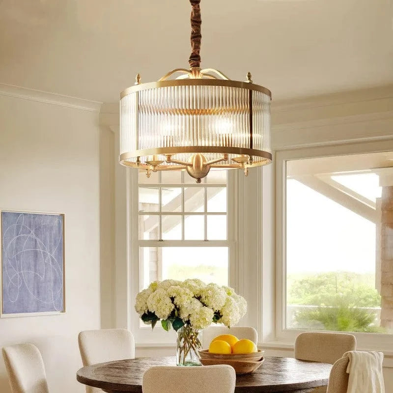 Suspension Vintage en Verre et Cuivre Haut de Gamme | Marco Lucetti