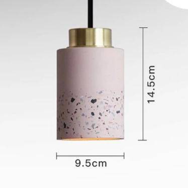 Suspension Vintage Industrielle en Ciment Coloré | Marco Lucetti B