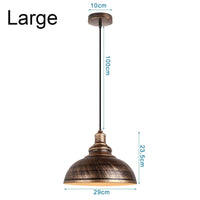 Suspension Vintage Industrielle en Métal | Marco Lucetti Modèle D Grand