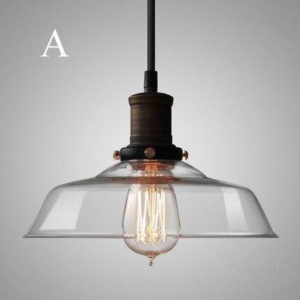 Suspension Vintage LED : Abat-jour en verre, Ampoule Edison | Marco Lucetti
