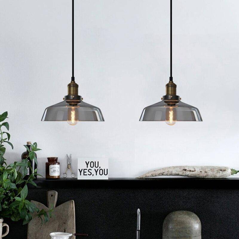 Suspension Vintage LED : Abat-jour en verre, Ampoule Edison | Marco Lucetti