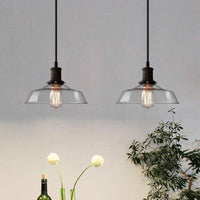 Suspension Vintage LED : Abat-jour en verre, Ampoule Edison | Marco Lucetti