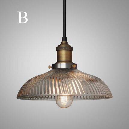 Suspension Vintage LED : Abat-jour en verre, Ampoule Edison | Marco Lucetti B