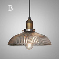 Suspension Vintage LED : Abat-jour en verre, Ampoule Edison | Marco Lucetti B