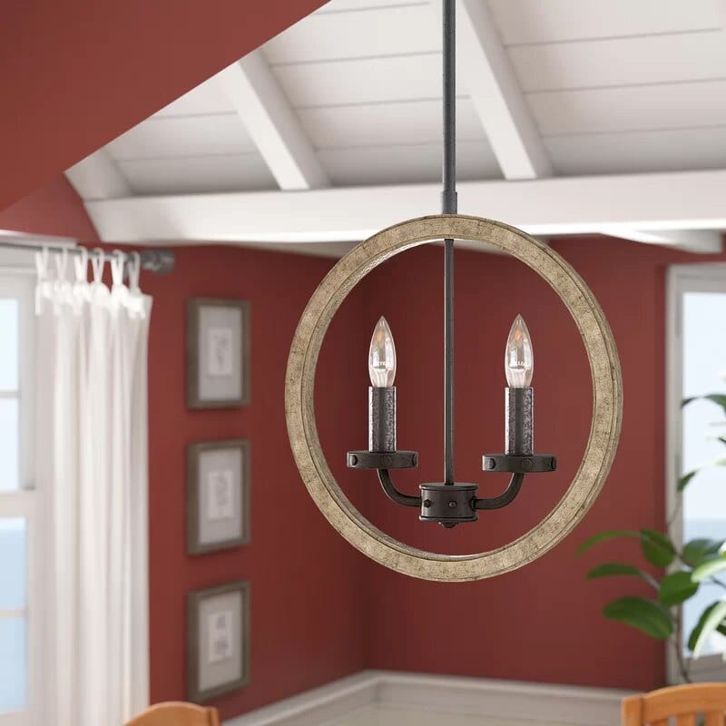 Suspension vintage LED Danyella aux bougies métalliques | Marco Lucetti