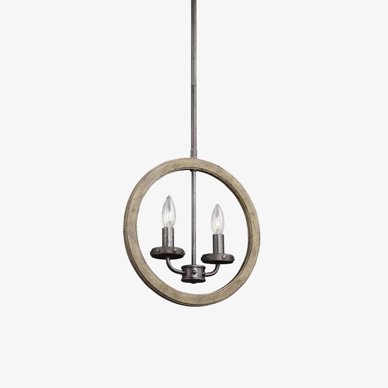 Suspension vintage LED Danyella aux bougies métalliques | Marco Lucetti