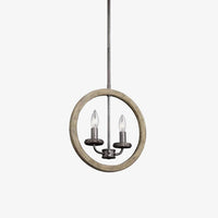 Suspension vintage LED Danyella aux bougies métalliques | Marco Lucetti