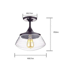 Suspension Vintage LED noire - Abat-jour en verre | Marco Lucetti