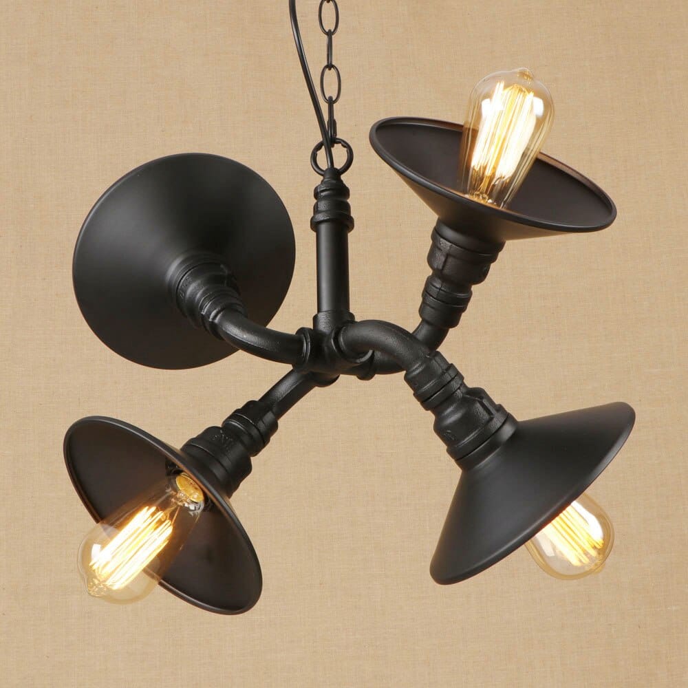 Suspension Vintage LED Tuyaux Noués Ajustables par Liveria | Marco Lucetti