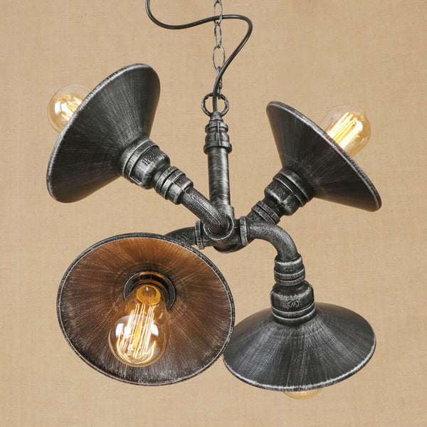 Suspension Vintage LED Tuyaux Noués Ajustables par Liveria | Marco Lucetti