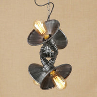 Suspension Vintage LED Tuyaux Noués Ajustables par Liveria | Marco Lucetti Rouille