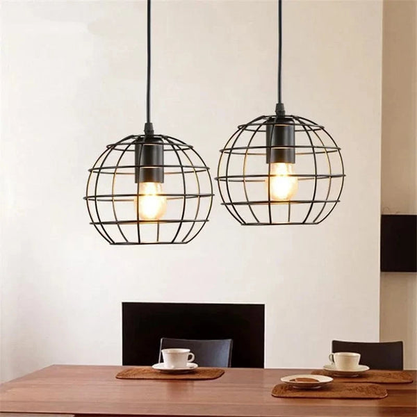 Suspension Vintage Loft en Cage Boule | Marco Lucetti